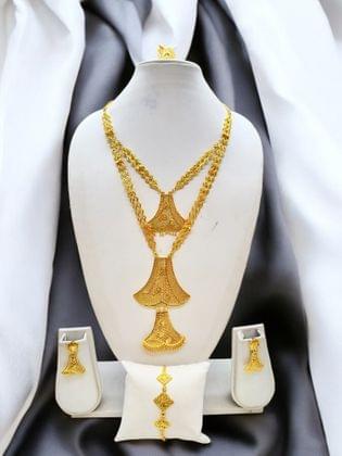 Gold Luxe Necklace Set - Amit Chauhan And Sons