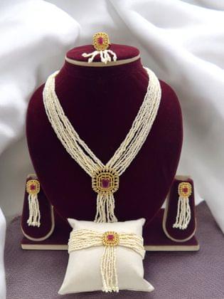 Pearl Oasis Necklace Set - Signature Collection By Amit Chauhan And Sons