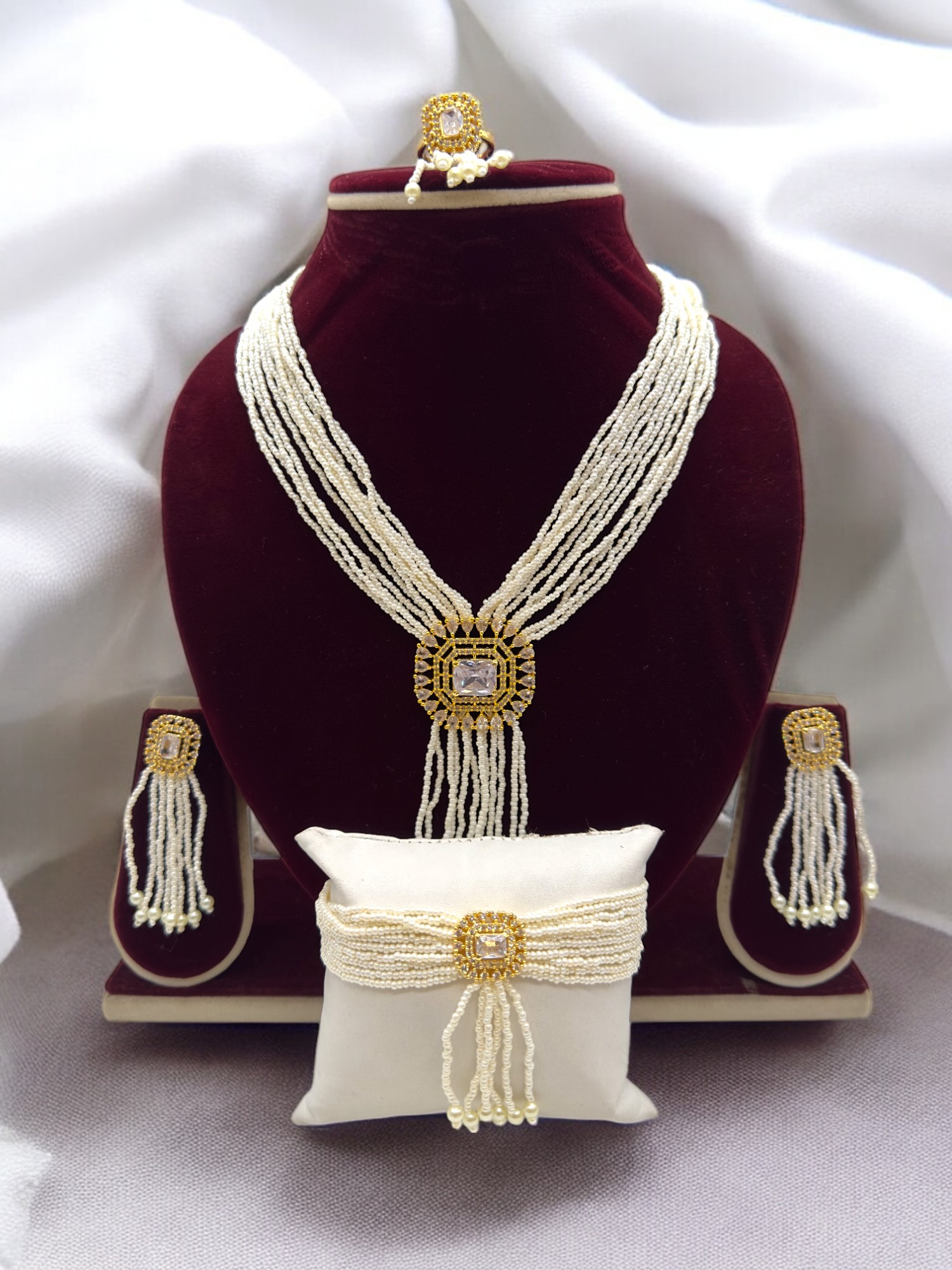 Pearl Oasis Necklace Set - Signature Collection By Amit Chauhan And Sons