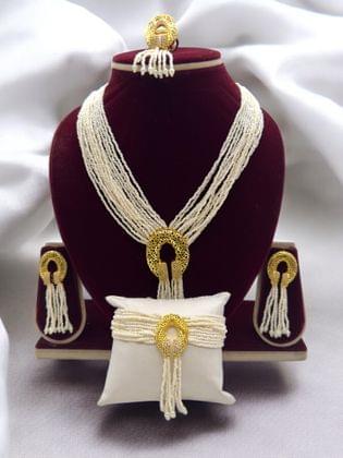 Pearl Oasis Necklace Set - Signature Collection By Amit Chauhan And Sons