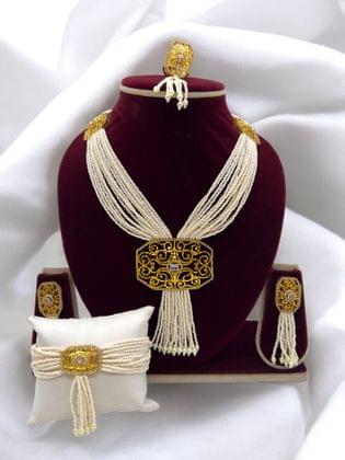 Pearl Oasis Necklace Set - Signature Collection By Amit Chauhan And Sons