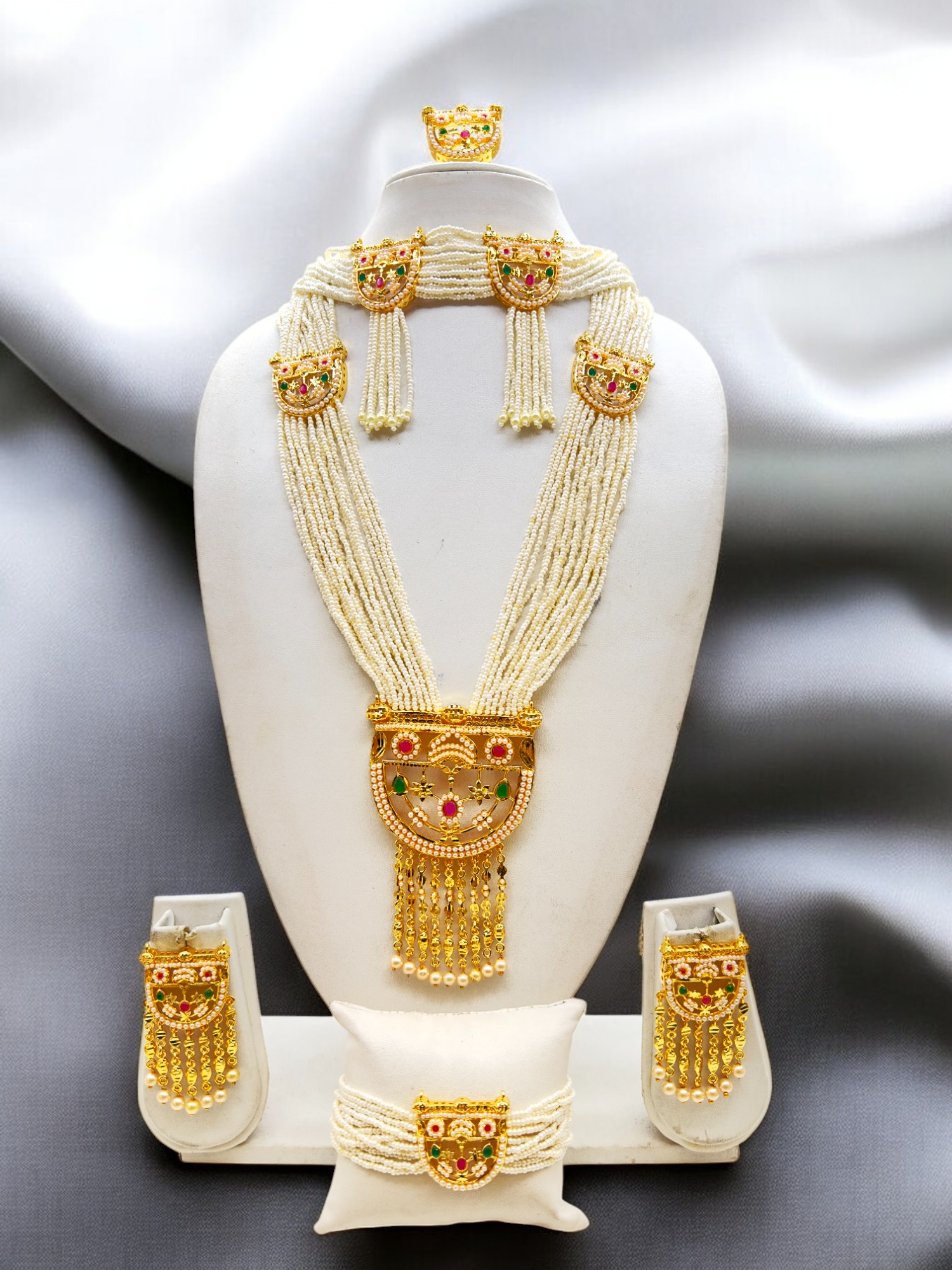 Pearl Oasis Necklace Set - Signature Collection By Amit Chauhan And Sons