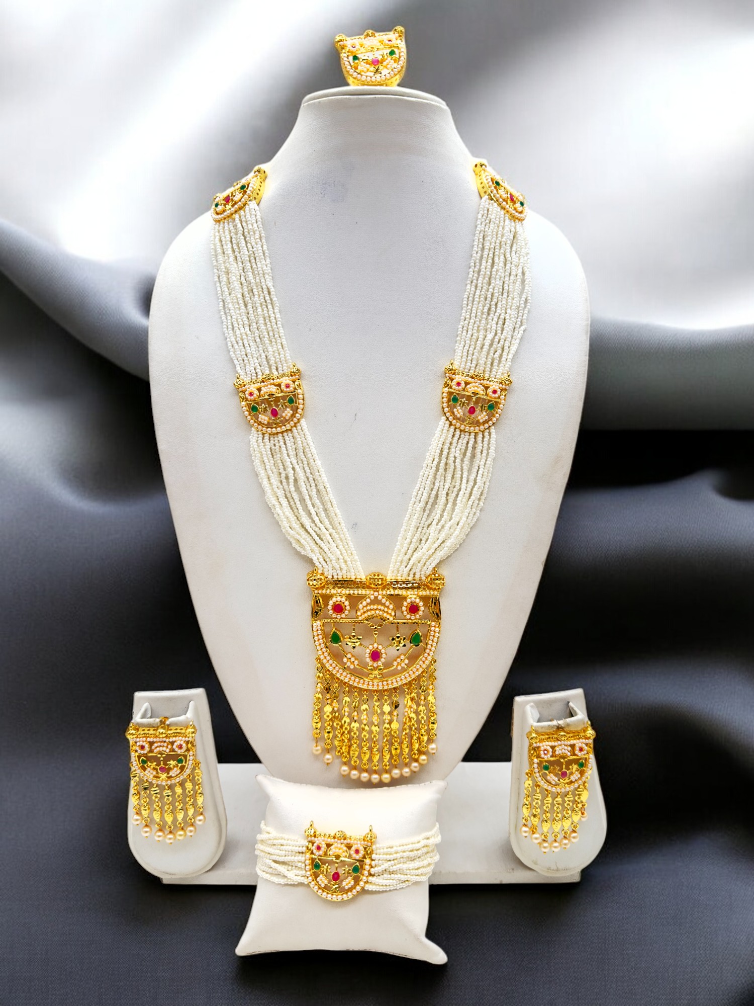 Pearl Oasis Necklace Set - Signature Collection By Amit Chauhan And Sons