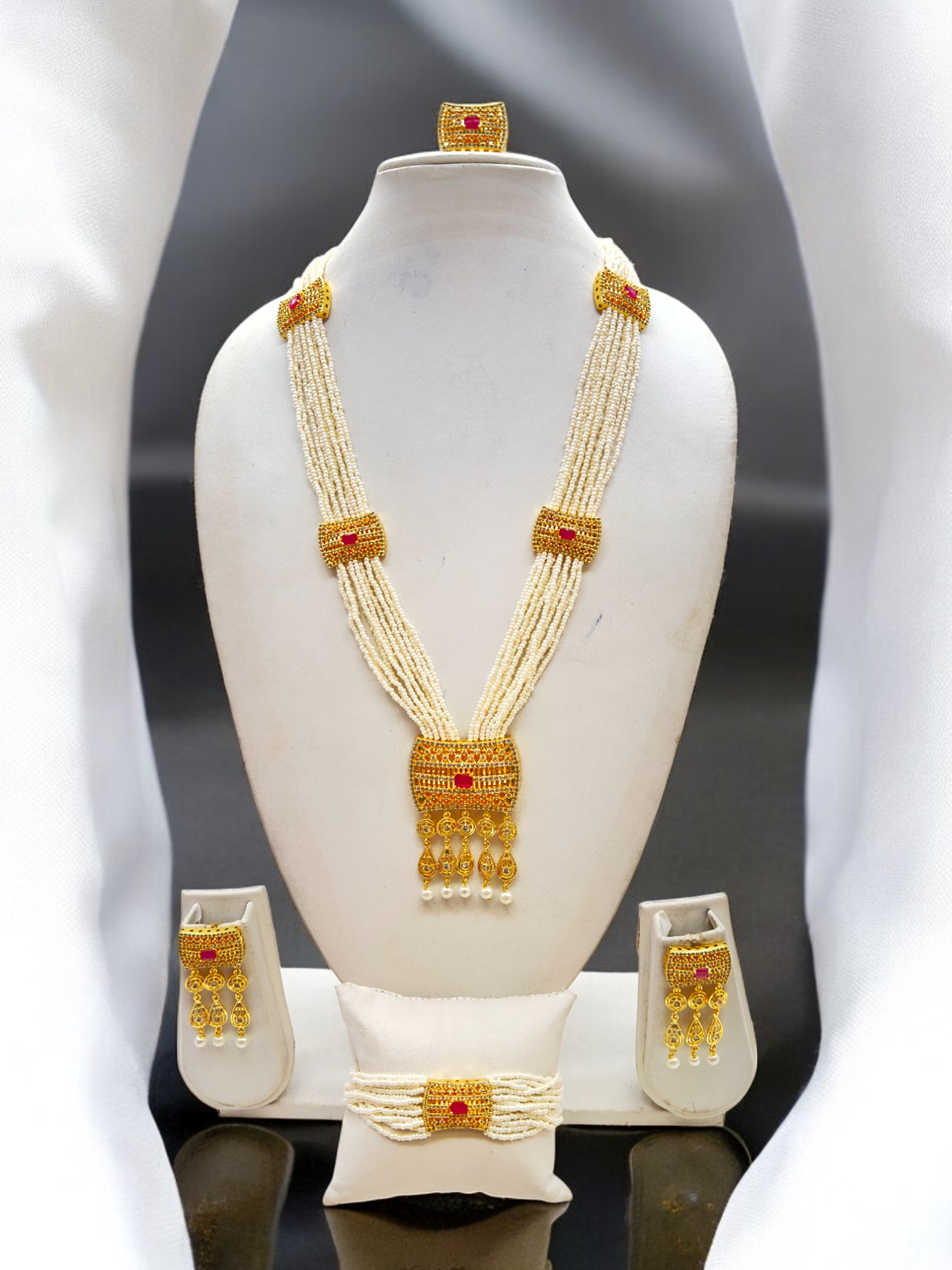 Pearl Oasis Necklace Set - Signature Collection By Amit Chauhan And Sons