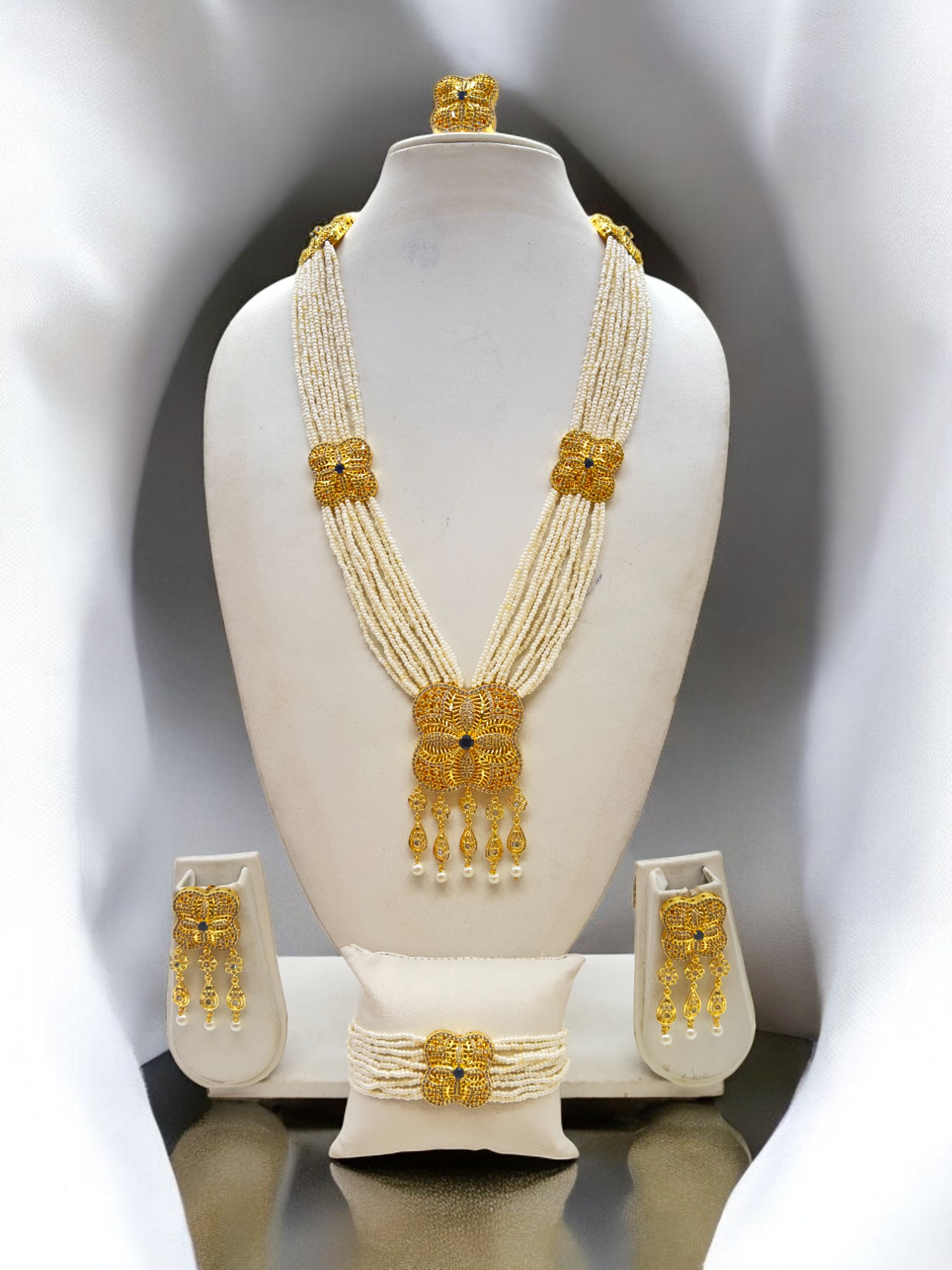 ACAS | Women's Designer Necklace Set With Pearls