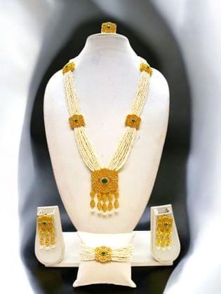 Pearl Oasis Necklace Set - Signature Collection By Amit Chauhan And Sons