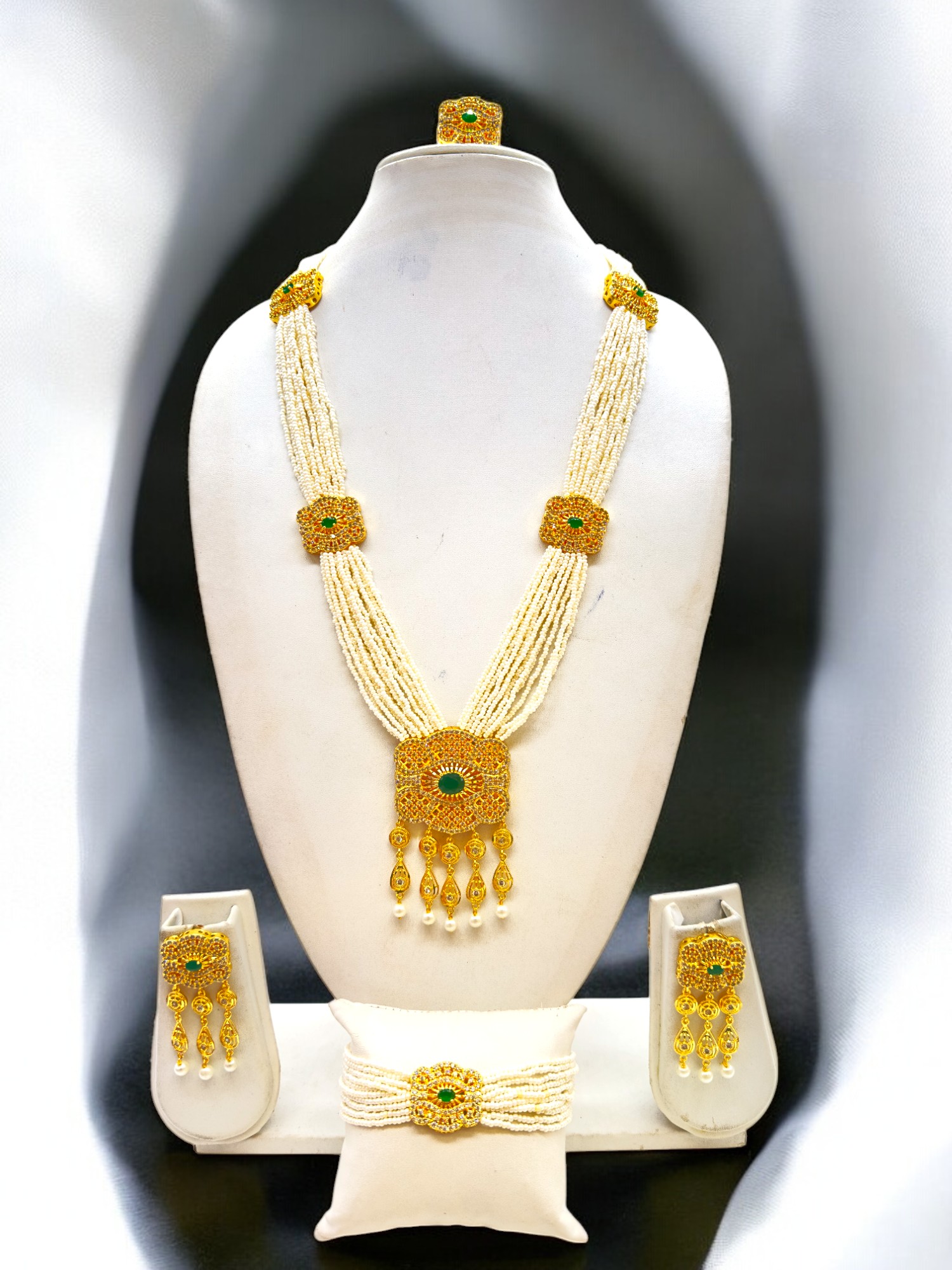 Pearl Oasis Necklace Set - Signature Collection By Amit Chauhan And Sons