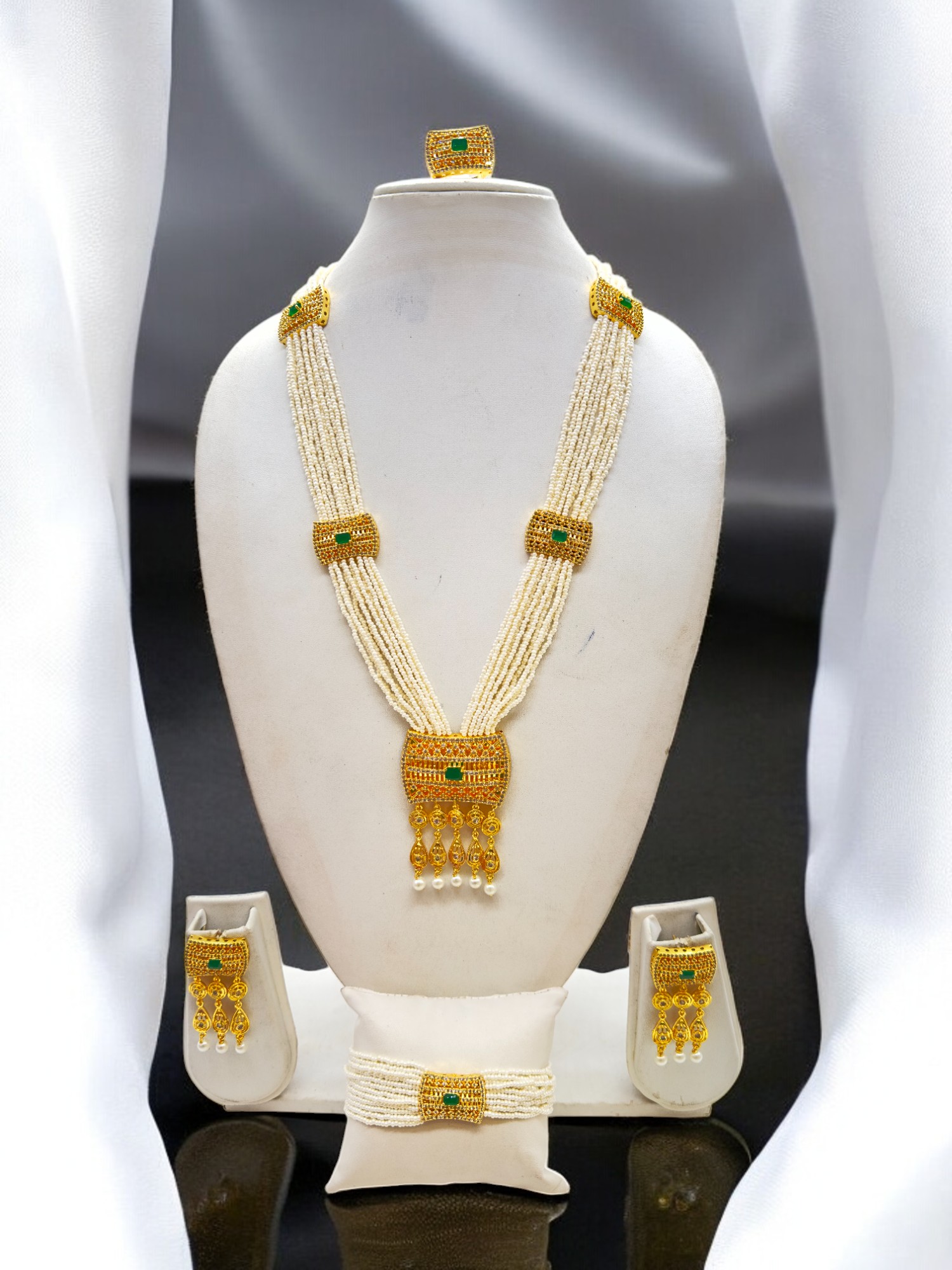 Pearl Oasis Necklace Set - Signature Collection By Amit Chauhan And Sons