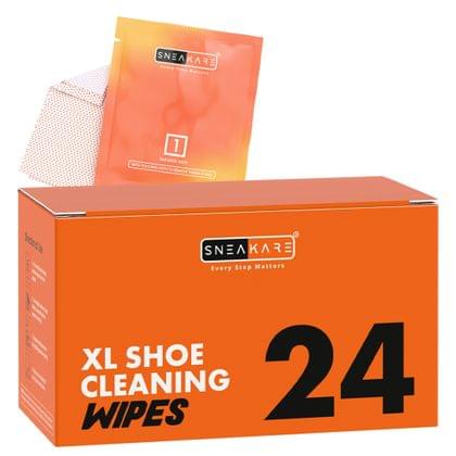 SNEAKARE Premium XL Shoe Cleaning Wipes (20x20 cm) – Travel-Friendly, Quick Drying, Mess-Free Wipes for Instant Sneaker Care, Sneaker Wipes (Pack of 24)