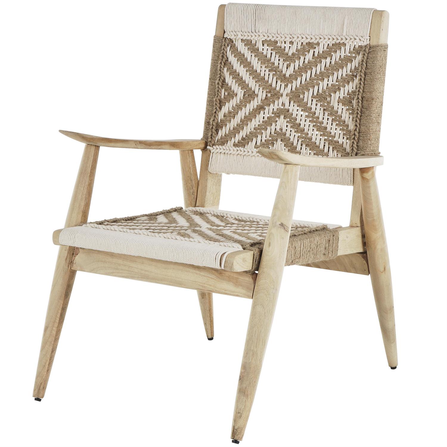 "Stylish Arc" Jute Handmade Woven Living Room Chair 