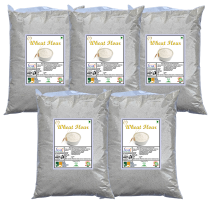 5 Kg Whole Wheat Flour | 100% Pure | Atta | Chakki Fresh | No Preservatives | Good for Health | Best Quality | Buy Online