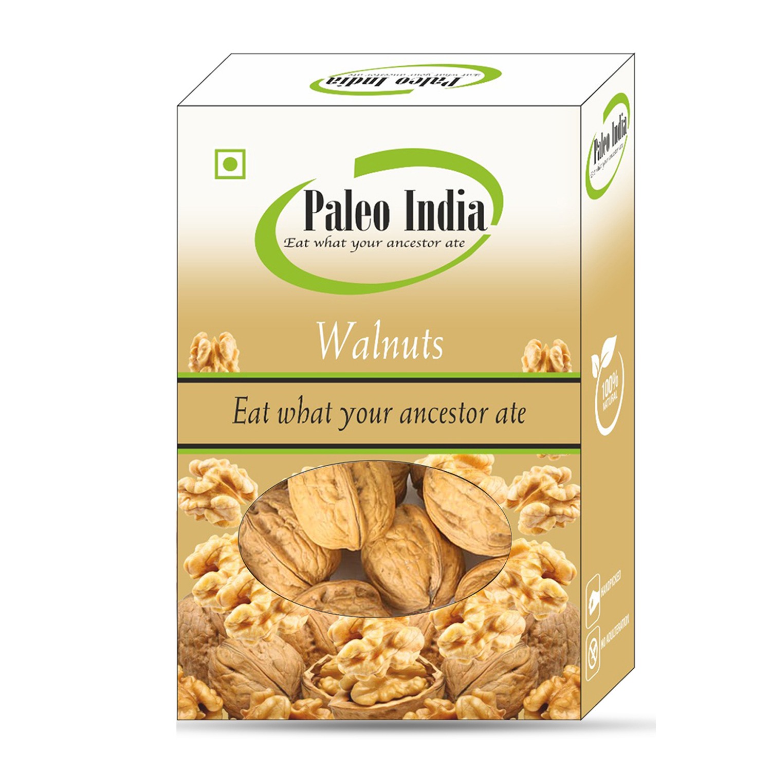 Paleo India 500gm California Inshell Walnuts|Saboot Akhrot Fresh Natural | Walnuts in the Shell, Rich in Omega-3, Antioxidants & Fiber |Healthy Snacks| Baking, Cooking| Dry Fruits