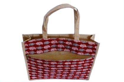 Set of two Jute Bag with two pocket